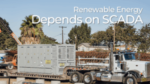 CATL battery energy storage container on a flatbed truck being delivered to a utility-scale construction site in Long Beach, California. The container is part of the SCE Energy Storage Portfolio and will be integrated into the site’s SCADA system for real-time monitoring, alarm handling, charge/discharge control, and grid coordination.